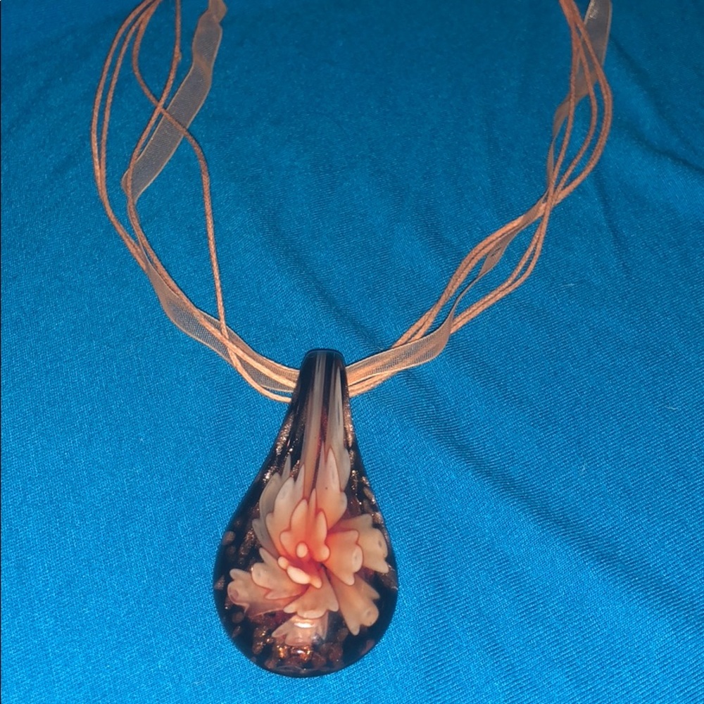 BEAUTIFUL blown glass necklace